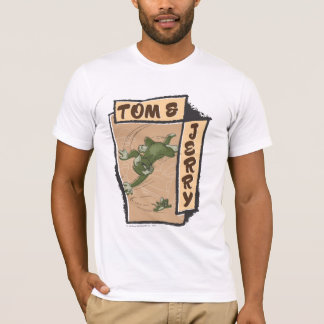 T-shirt Tom et Jerry sur un canapé tan