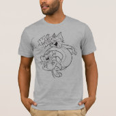 T-shirt Tom Et Jerry | Tom Et Jerry Rient (Devant)