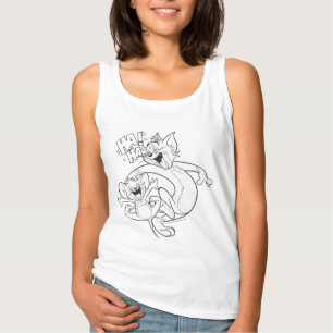 T-shirt Tom Et Jerry Tom Et Jerry Rient