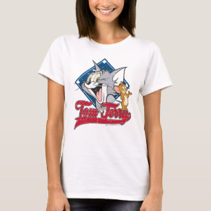 T-shirt Tom Et Jerry Tom Et Jerry Sur Diamant De Basebal