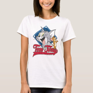 T-shirt Tom Et Jerry | Tom Et Jerry Sur Diamant De Basebal