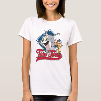 T-shirt Tom Et Jerry | Tom Et Jerry Sur Diamant De Basebal