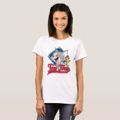 T-shirt Tom Et Jerry | Tom Et Jerry Sur Diamant De Basebal (Devant entier)
