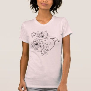 T-shirt Tom et Jerry Tom et rire de Jerry