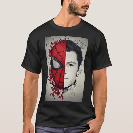 T-shirt Tom Holland Dessin (Devant)