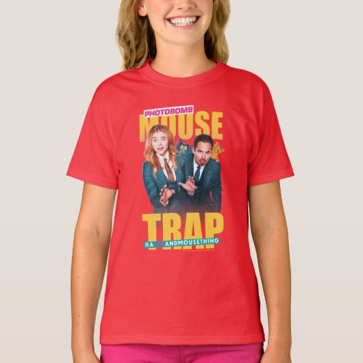 T-shirt Tom & Jerry avec Kayla et Terrace - Piège à souris (Devant)