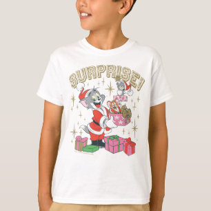 T-shirt Tom, Jerry et Nibbles Holiday Surprise