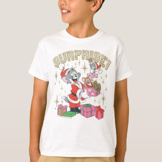 T-shirt Tom, Jerry et Nibbles Holiday Surprise