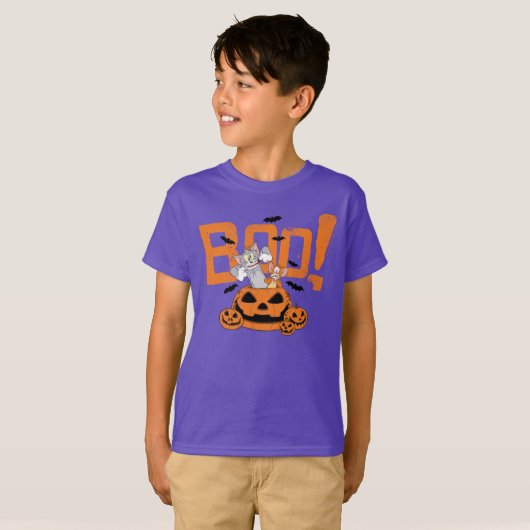 T-shirt Tom & Jerry | Happy Halloween Boo (Devant entier)