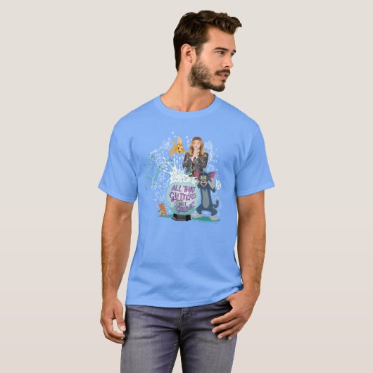 T-shirt Tom & Jerry - Toute Cette Parties scintillant N'Es (Devant entier)