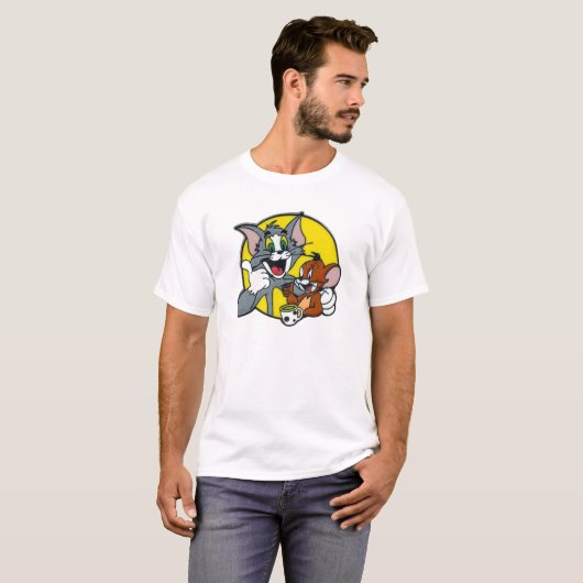 T-shirt Tom & Jerry Vibes — Le chaos ne vieillit jamais ! (Devant entier)