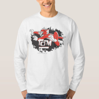 T-shirt Tom Logo noir et rouge