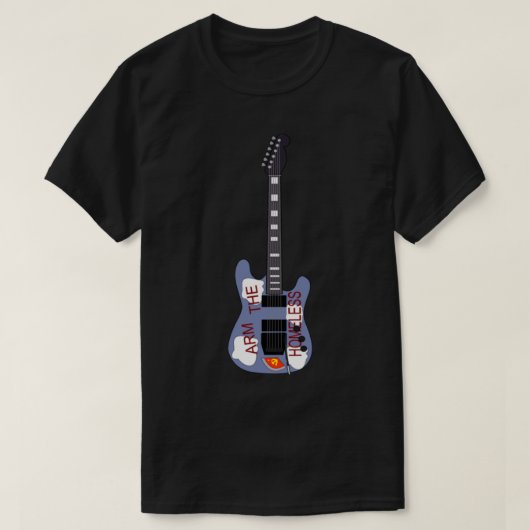 T-shirt Tom Morello Arm le Sticker guitare sans-abri (Design devant)