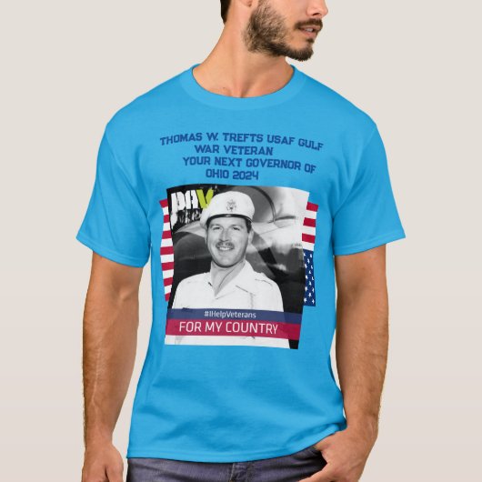 T-SHIRT TOM TREFTS POUR LE GOUVERNEUR DE L'OHIO 2024 (Devant)