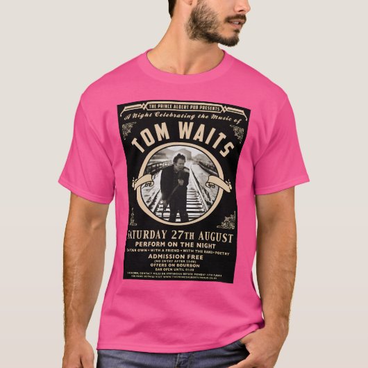T-shirt Tom Waits Event Concert Poster (Devant)