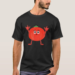 T-shirt Tomate Dansant Humour Végétal Pour Jardinier Végét