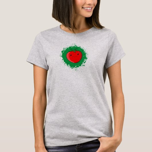 T-shirt Tomate de carton mignon (Devant)