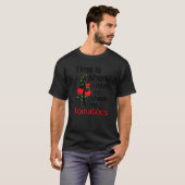 T-shirt Tomate Dit Vérifier Mes Tomates Gardener Dit (Devant entier)