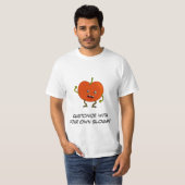 T-shirt Tomate : Mauvais Gang de fruits avec du texte pers (Devant entier)