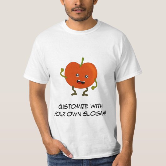 T-shirt Tomate : Mauvais Gang de fruits avec du texte pers (Devant)