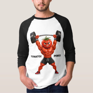 T-shirt Tomate Musclé de Bodybuilding Souleve des Poids Lo