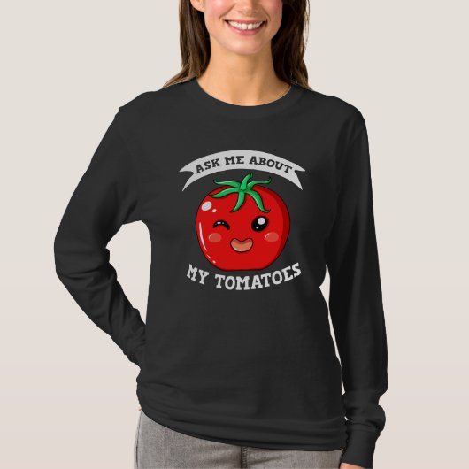 T-shirt Tomate Plante Garden Vegan (Devant)