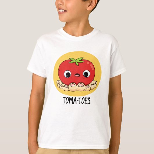 T-shirt Tomates Drôle Tomate Avec Jeu D'Orteils (Devant)