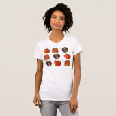 T-shirt Tomates, penny, pain grillé (Devant entier)