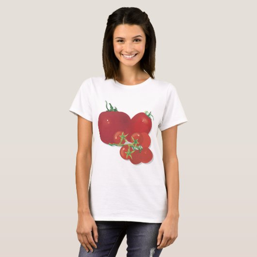 T-shirt Tomates rouges mûres (Devant entier)