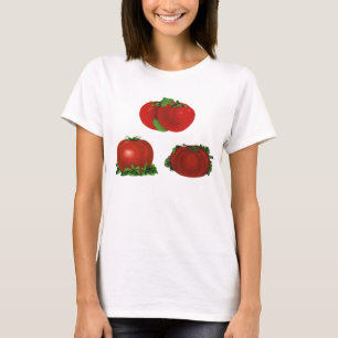 T-shirt Tomates rouges mûres vintage Nourriture, Fruits, L