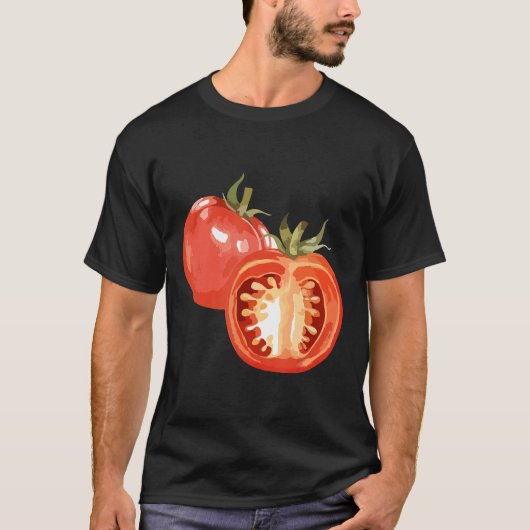 T-shirt Tomato Halloween Groupe Costume Salade Vegan Veget (Devant)