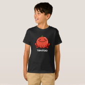 T-shirt Tomatoad Funny Tomato Toad Pun Dark BG (Devant entier)