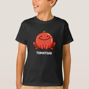 T-shirt Tomatoad Funny Tomato Toad Pun Dark BG