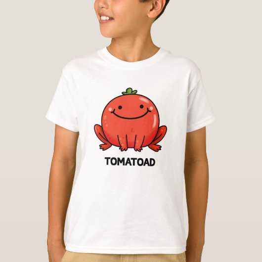 T-shirt Tomatoad Funny Tomato Toc Pun (Devant)