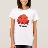 T-shirt Tomatoad Funny Tomato Toc Pun (Devant)