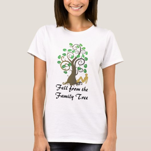 T-shirt Tombé de l'arbre généalogique (Devant)