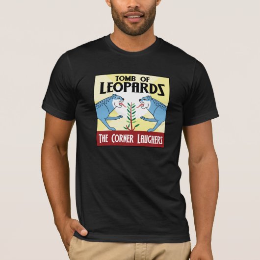 T-shirt Tombe des léopards (avec des crédits) (Devant)