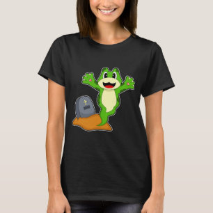 T-shirt Tombe Halloween de grenouille