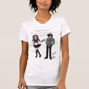 T-shirt tomber amoureux de la personne fausse encore