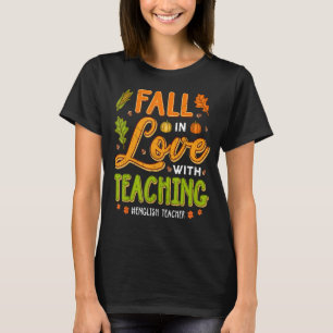 T-shirt Tomber Amoureux De L'Enseignement De L'Anglais Mer