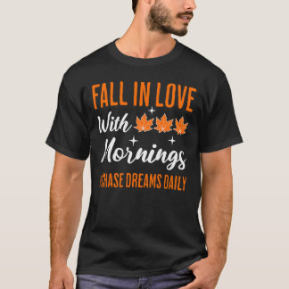 T-shirt Tomber Amoureux Des Matins
