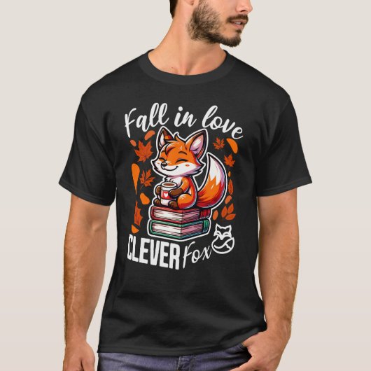 T-shirt Tomber amoureux du renard intelligent (Devant)