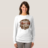 T-shirt Tomber dans l'amour | Plaid Automne (Devant entier)
