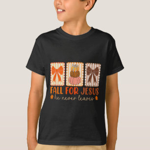 T-shirt Tombez amoureux de Jésus Il ne quitte jamais l'aut