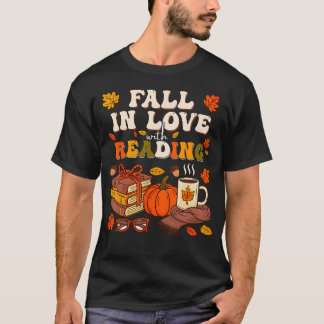 T-shirt Tombez amoureux de la lecture Bibliothécaire autom