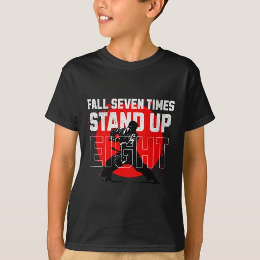 T-shirt Tombez sept fois (Devant)