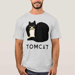T-shirt Tomcat Chinese Qing Dynastie Manchu noir Chat