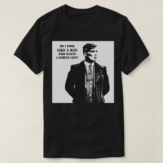 T-shirt Tommy Shelby Impression (Design devant)