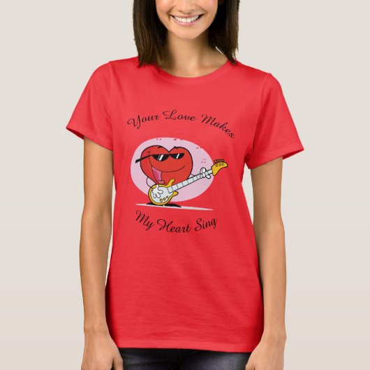 T-shirt Ton amour fait chanter mon coeur (Devant)