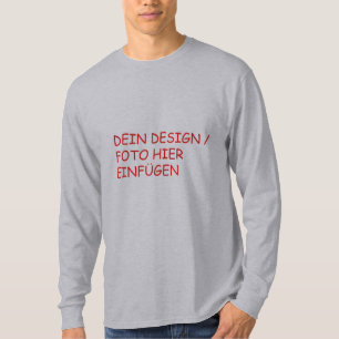 T-shirt TON DESIGN/PHOTO M. Langarmshirt Chemise gris